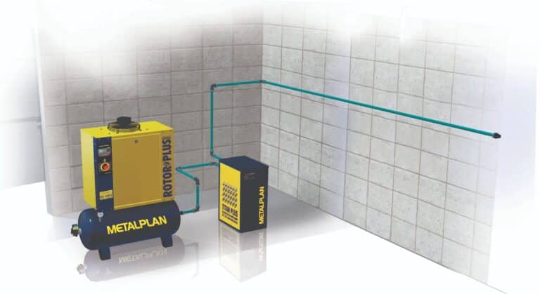 Sistema de ar comprimido industrial