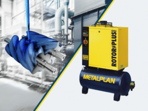 Inspeção do óleo do compressor de ar