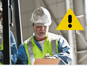 Técnico de um compressor de ar industrial