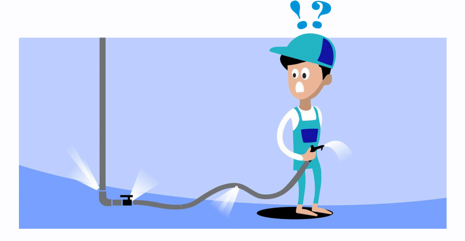 Técnico industrial diagnosticando vazamento em tubulação de ar comprimido